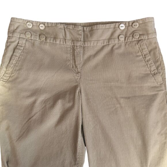 Ann Taylor Loft Beige Corduroy Wide Leg Pants Size 10 - Picture 6 of 13